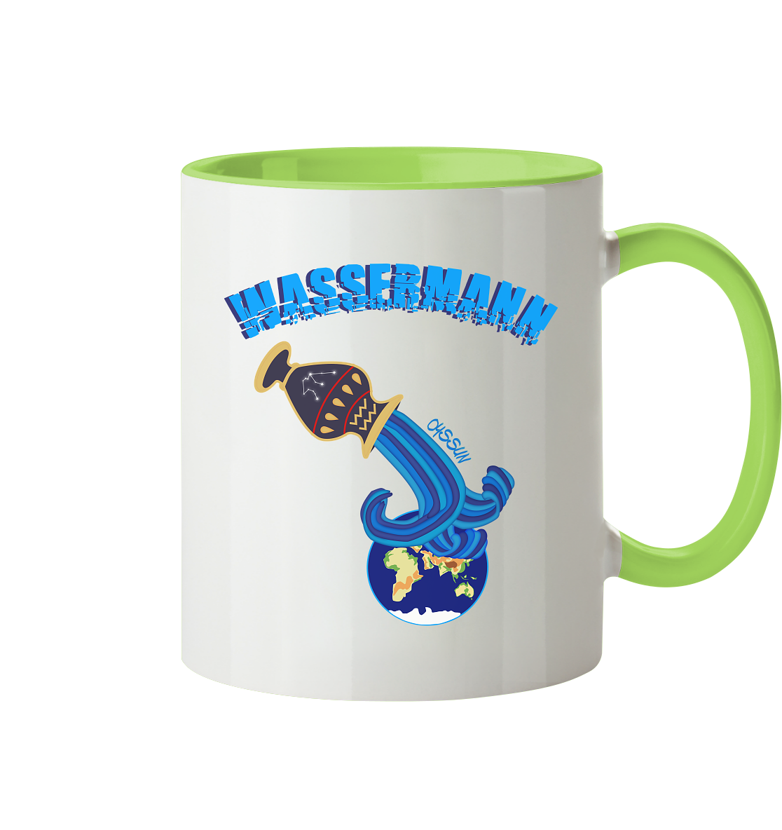 Sternzeichen Wassermann  - Tasse (In 4 Farben)