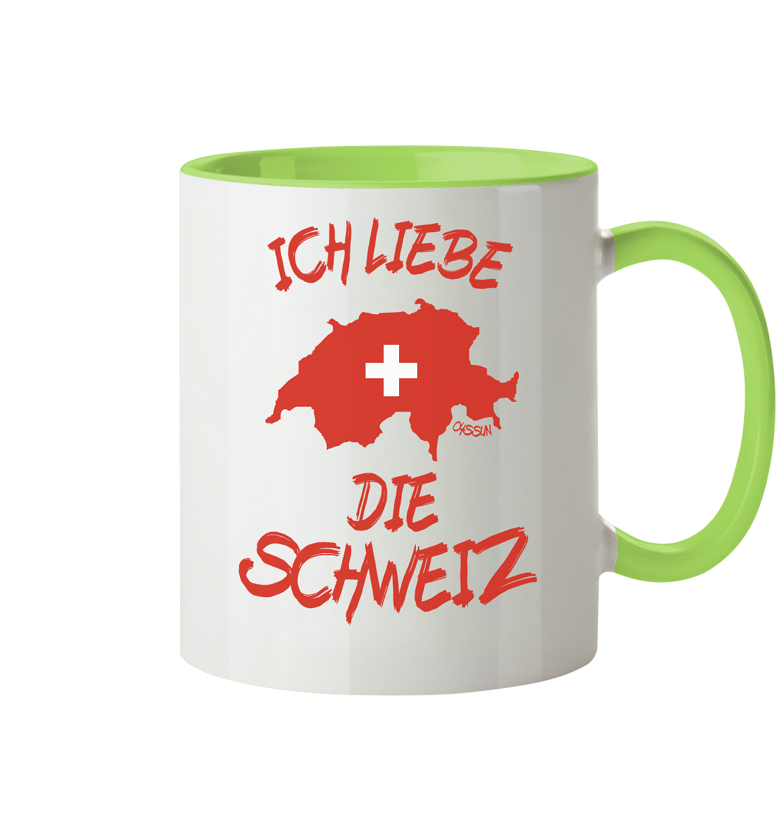 Ich liebe die Schweiz - Tasse (In 5 Farben)