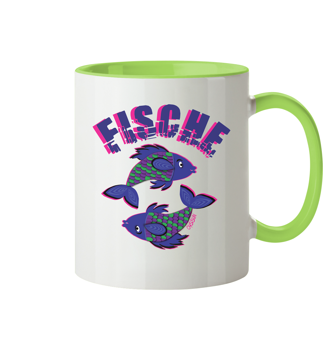 Sternzeichen Fische - Tasse (In 4 Farben)