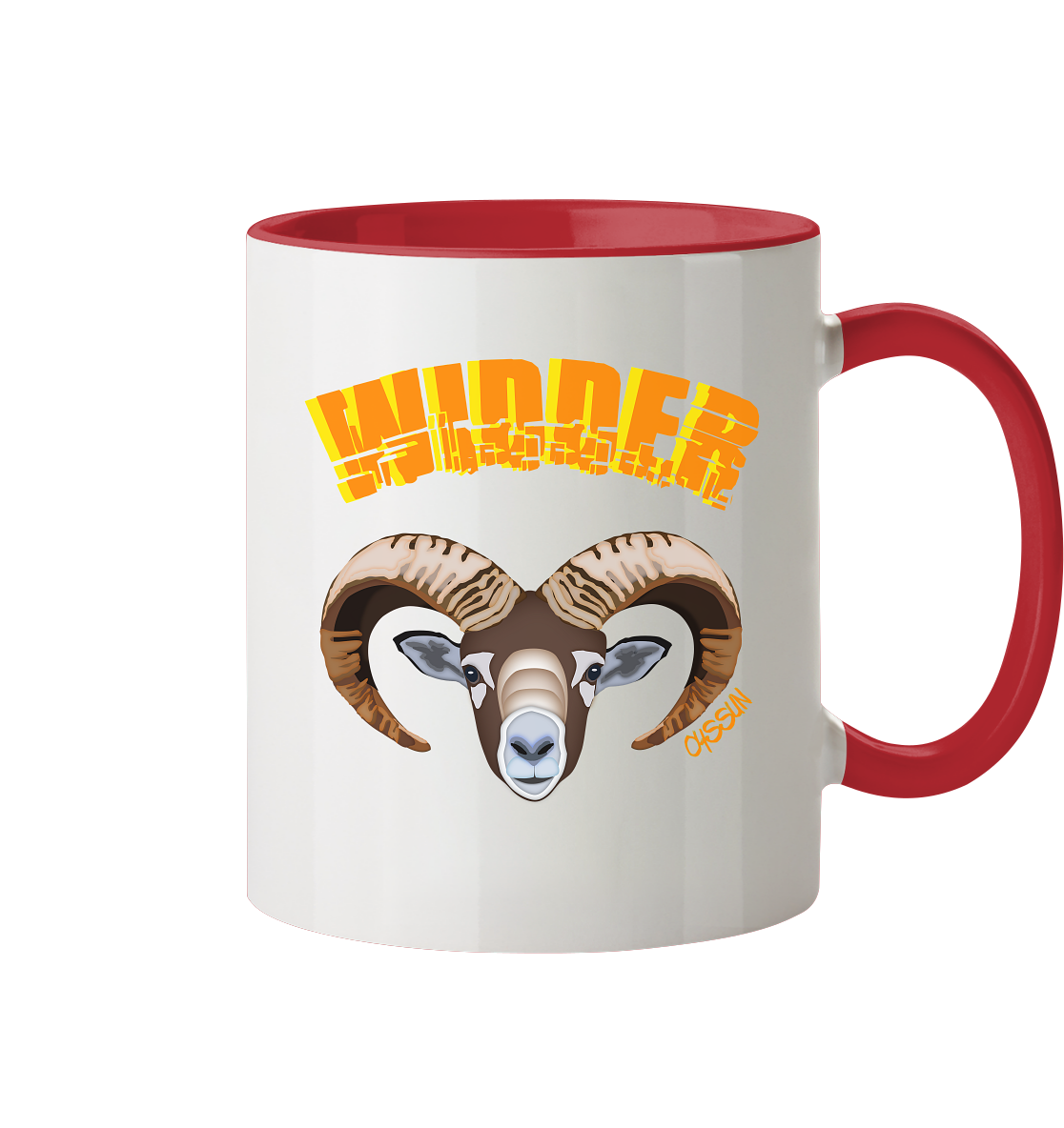 Zodiac sign Aries - two-tone mug