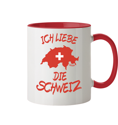 Ich liebe die Schweiz - Tasse (In 5 Farben)