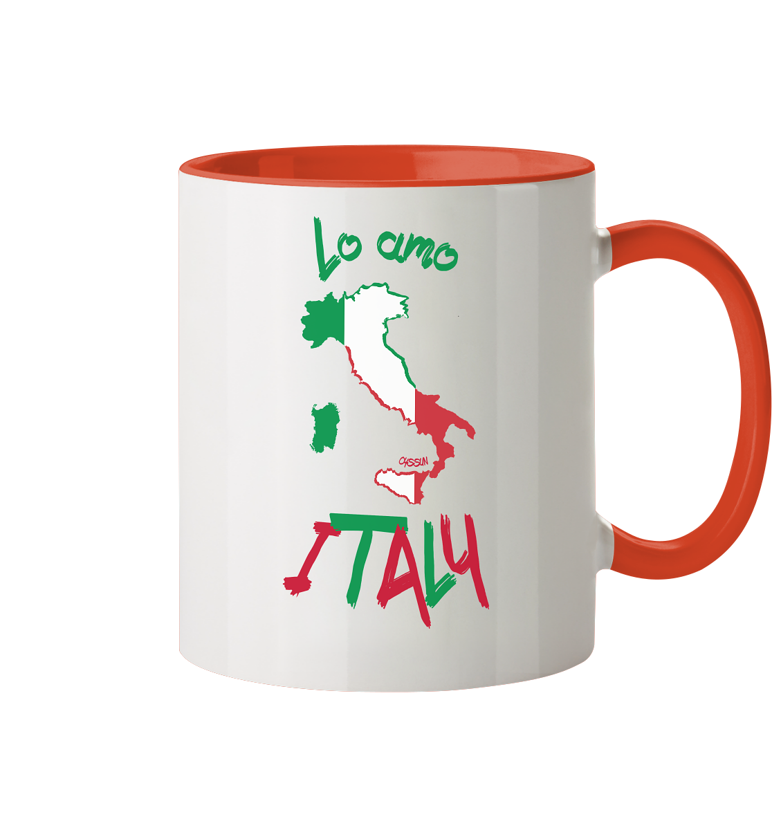 Ich liebe Italien - Tasse zweifarbig