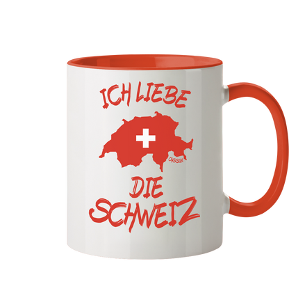 Ich liebe die Schweiz - Tasse (In 5 Farben)