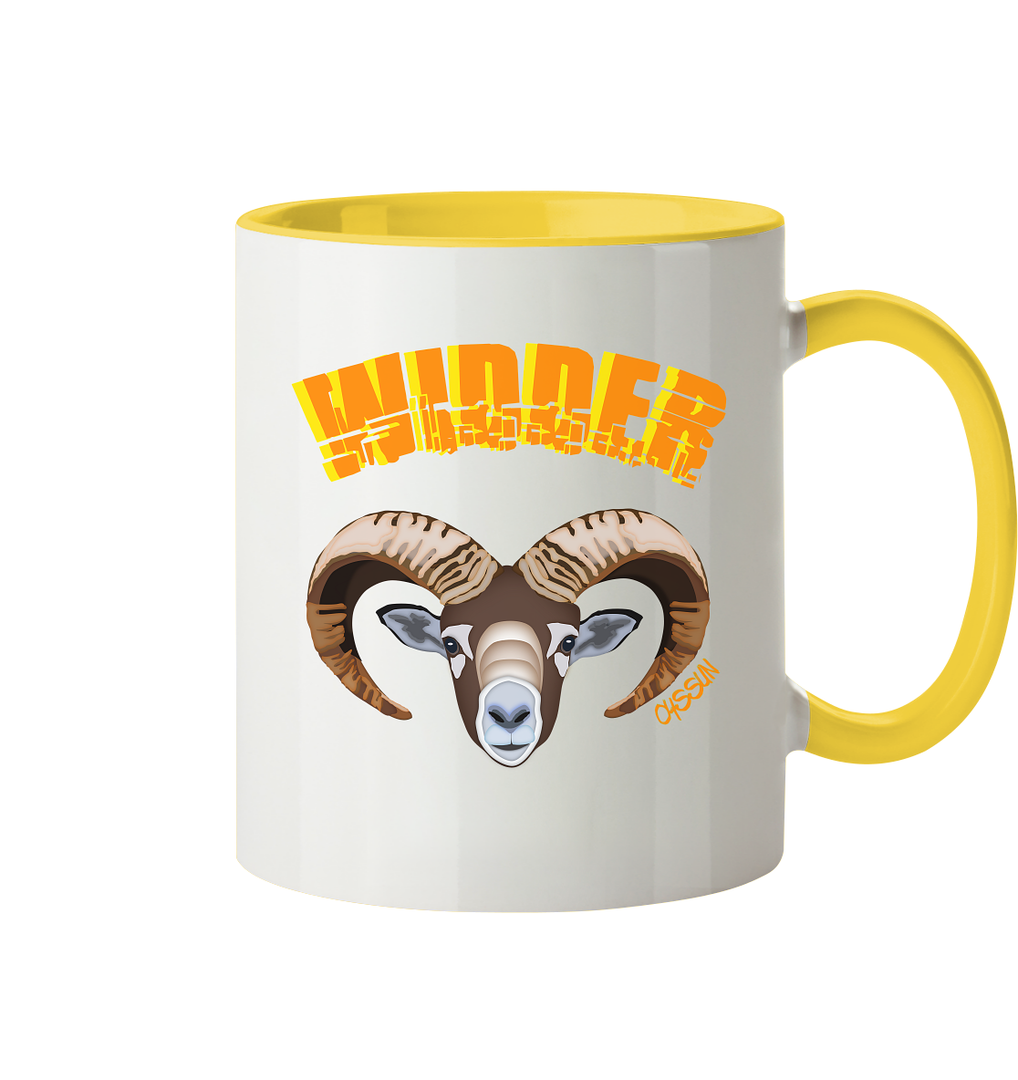 Zodiac sign Aries - two-tone mug