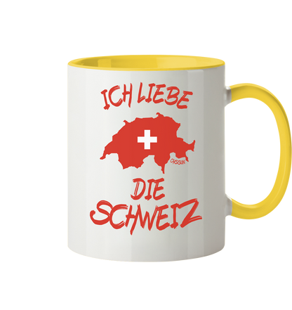 Ich liebe die Schweiz - Tasse (In 5 Farben)